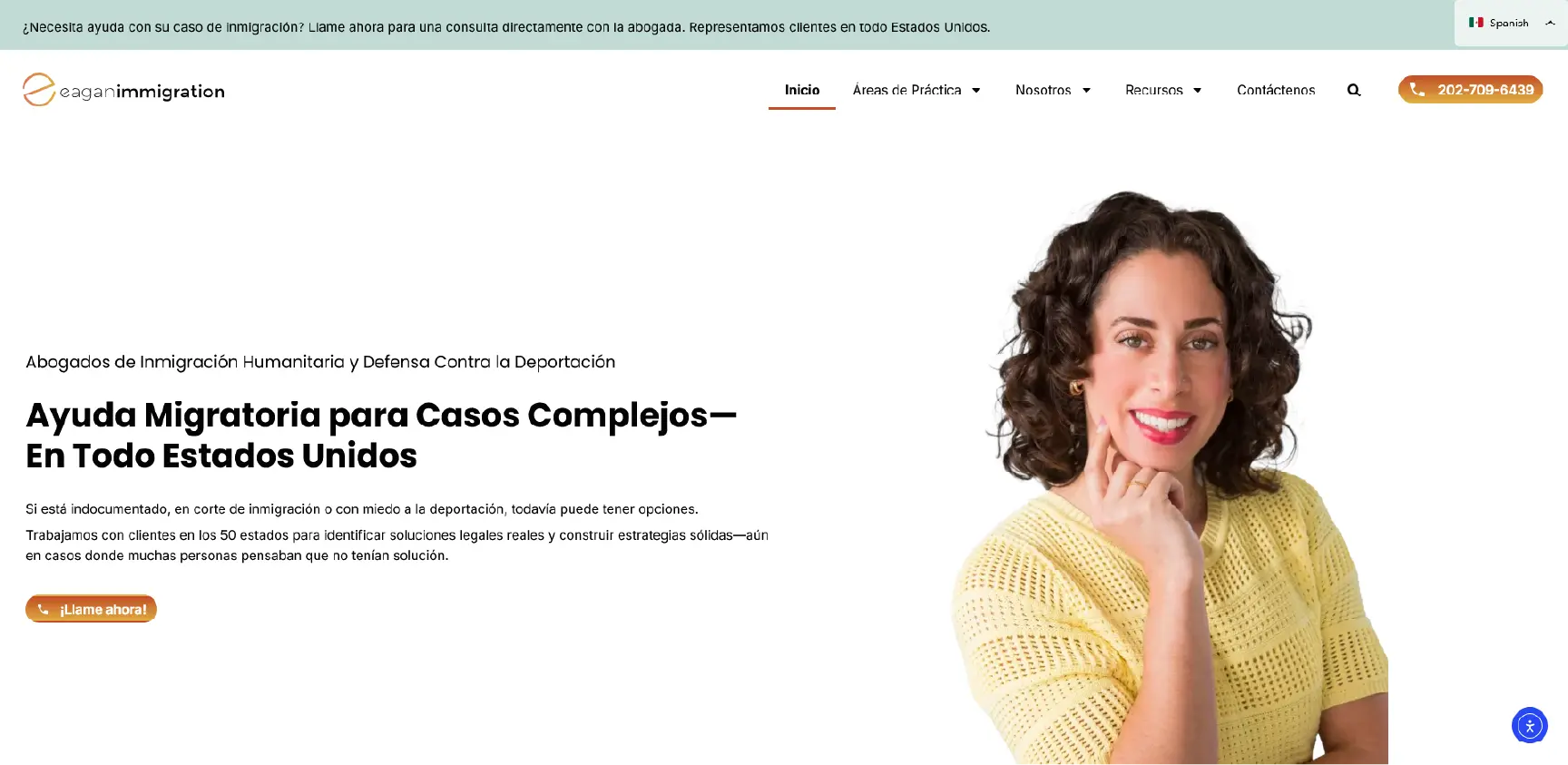 web design and development for lawyer and attorney eagan immigration by marketing rna